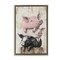 Stupell Industries Pig & Piglet Pile Floating Frame, design by Tina LeCour